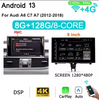 9'' Wireless Carplay Android 13 for Audi A6 C7 A7 2012-2018 2Din