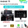 9'' Wireless Carplay Android 13 for Audi A6 C7 A7 2012-2018 2Din