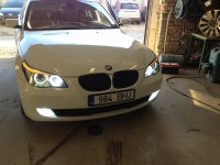 BMW 5 Series xenon angel eyes