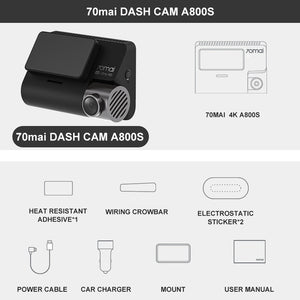 70MAI SMART DASH CAM A800S 4K GPS